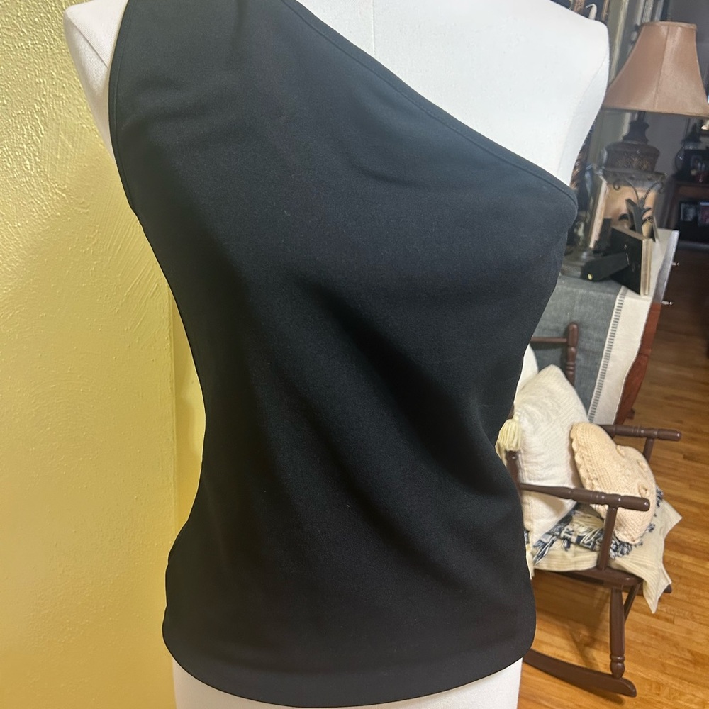 H&M Black One-Shoulder Top